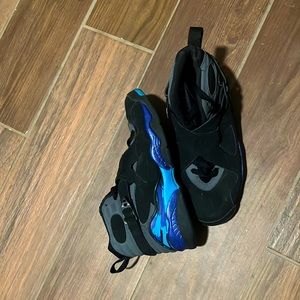 Barely used Jordan 8 Retro Aquas, size 6.5y.
